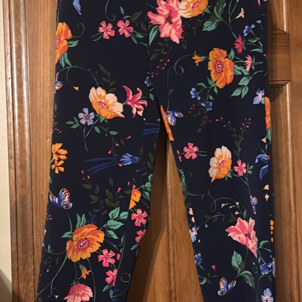 Old Navy Floral Ankle Pants - Multicolor